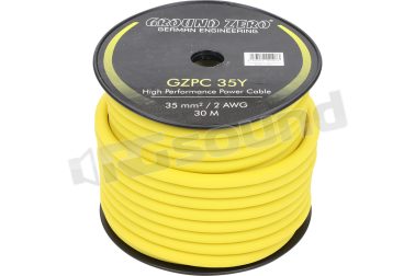 GZPC 35Y 35 mm² cavo di potenza CCA giallo – Lunghezza 30m Ground Zero