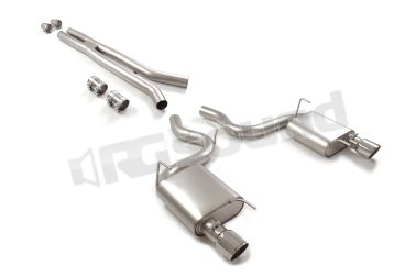 50.0596.61 Tubo centrale senza silenziatore inox + Posteriore inox sdoppiato per Ford Ragazzon