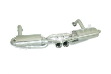50.0544.58 Tubi sostituzione catalizzatori + Posteriore inox sdoppiato per Porsche Ragazzon
