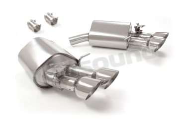 50.0812.64 Posteriore inox sdoppiato con terminali rotondi per Audi Ragazzon