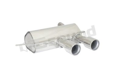 50.0742.06 Posteriore inox con terminali rotondi centrali per Volkswagen Ragazzon