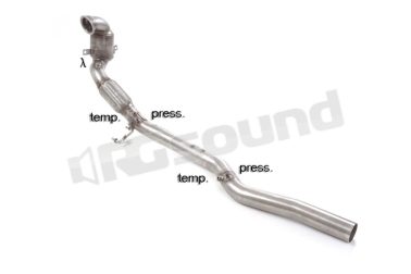 50.0874.80 Catalizzatore metallico con rimozione filtro antiparticolato per Audi Ragazzon