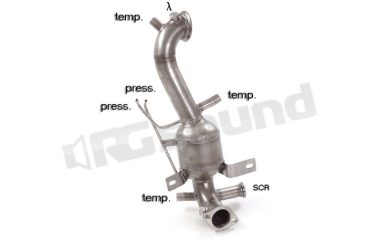 54.0360.01 Catalizzatore e tubo sostituzione filtro antiparticolato per Alfa Romeo e Fiat Ragazzon