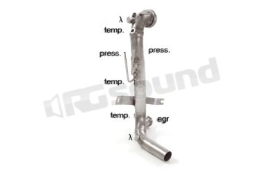 55.0535.00 Tubo sostituzione catalizzatore e filtro antiparticolato per Alfa Romeo, Fiat e Opel Ragazzon