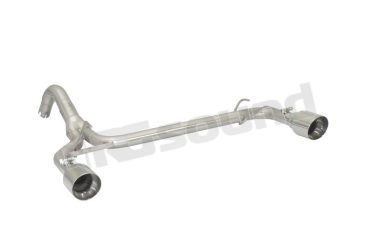 50.0726.61 Tubo posteriore Gr. N inox sdoppiato con terminali rotondi per Abarth Ragazzon