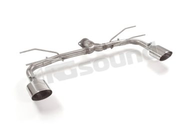 50.0593.12 Tubo posteriore Gr. N inox sdoppiato con terminali ovali per Fiat Ragazzon