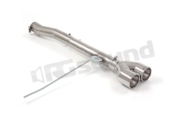 50.0550.28 Tubo posteriore Gr. N inox con terminali rotondi per Mini Ragazzon