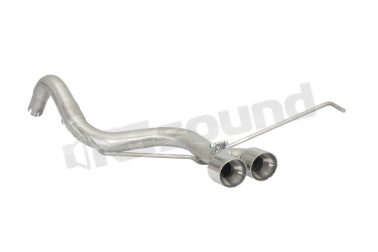 50.0823.57 Tubo posteriore inox con terminali centrali rotondi per Abarth Ragazzon