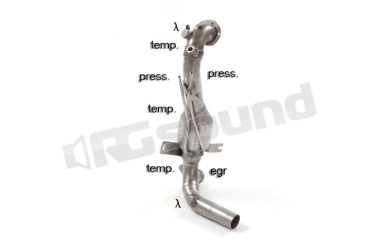 54.0318.01 Catalizzatore e tubo sostituzione filtro antiparticolato per Alfa Romeo, Fiat e Opel Ragazzon