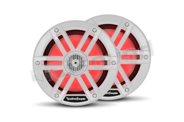 M1-65 coassiali Serie M1 diametro 16,5cm, illuminazione LED, finitura bianca Rockford Fosgate