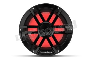 M1D2-10B sub nautico 25cm, doppia bobina 2 Ohm, illuminazione LED, griglia sportiva nera Rockford Fosgate