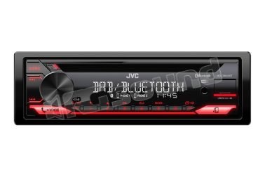 KD-DB622BT lettore CD, USB, Bluetooth e DAB+, illuminazione tasti rossa JVC