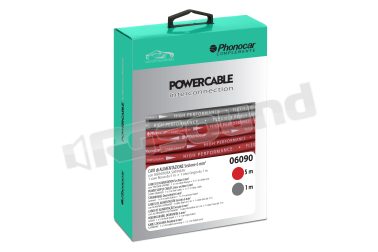 06090 Kit cavi di alimentazione per amplificatori - 30 A - Sezione 6 mm² Phonocar