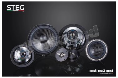 MSS1 MSS3 MSS6 kit 3 vie con woofer 165mm, medio 110mm, tweeter 69-56mm Steg