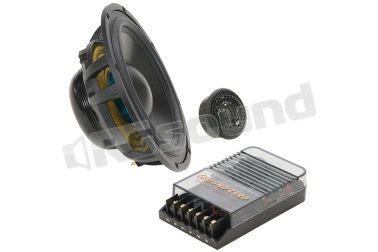 GZUC 165.2SQ 2-way SQ speaker kit with black aluminum cone woofer Ground Zero