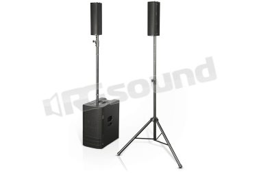 ES 1203 sistema stereo composto da 2 diffusori e subwoofer amplificato con DSP e mixer 5 canali dB Technologies