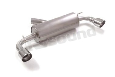 50.0952.61 Posteriore inox sdoppiato con terminali rotondi per Toyota Ragazzon