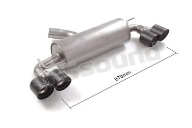 50.0952.84 Posteriore inox sdoppiato con terminali rotondi sfalsati per Toyota Ragazzon