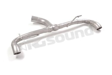 50.0954.42 Tubo posteriore Gr. N inox sdoppiato con terminali rotondi per Toyota Ragazzon