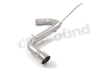 50.0953.61 Tubo posteriore Gr. N inox con terminale rotondo per Toyota Ragazzon