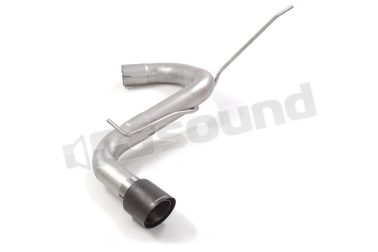 50.0953.74 Tubo posteriore Gr. N inox con terminale rotondo per Toyota Ragazzon