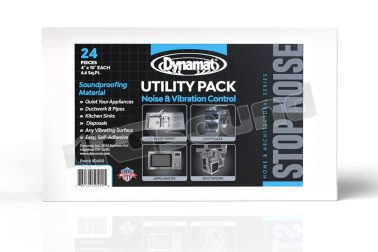 DYN50400 Dynamat Xtreme Utility Pack Confezione con 24 piccoli fogli insonorizzanti per auto, casa e applicazioni tecniche Dynamat