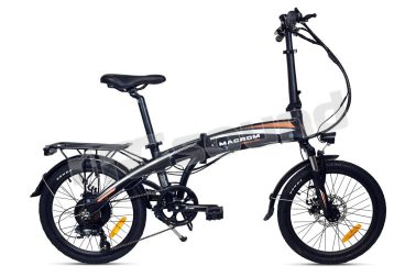 Milano 2.0 e-bike ripiegabile con pedalata assistita, cambio Shimano 7 rapporti, display LED Macrom