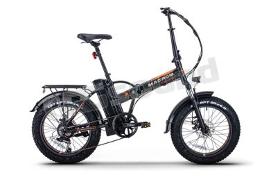 Cervinia Black ebike sportiva con pedalata assistita - look nero Macrom