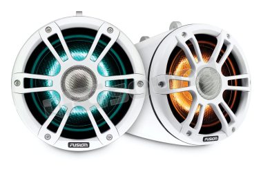 010-02439-01 SG-FLT772SPW coppia altoparlanti Wake Tower 195mm con griglia sportiva bianca e illuminazione LED CRGBW Fusion