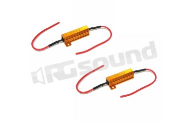 HID-50/SC COPPIA DI RESISTENZE SPEGNISPIA 50W 6 Ohm FILI SCIOLTI BlackLight