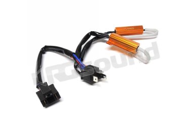 HID-59 COPPIA RESISTENZE CABLATE H4 50W 6Ohm BlackLight