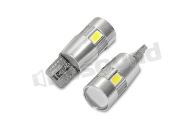 LED-132 LAMPADE LED SERIE POWERW5W 12-14.5Vcon led 5630 e lenticolare BlackLight