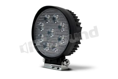 WL 011 FARO A LED DA LAVORO TONDO DIAM 114MM P55mm 27W 10-30V BlackLight
