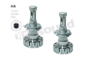 XL H4 PH KIT HEADLIGHT LED LAMPADE H4 12/24V 5700K CHIP LUXEON BlackLight