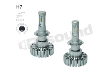 XL H7 PH KIT HEADLIGHT LED LAMPADE H7 12/24V 5700K CHIP LUXEON BlackLight
