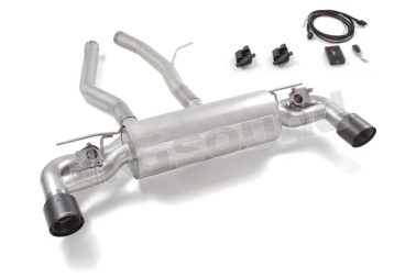 50.0956.74 Posteriore inox sdoppiato con terminali rotondi per Toyota Ragazzon