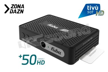 ODE718 Decoder DVB-S/S2 HEVC satellitare di nuova generazione con tivùsat e ZONA DAZN Fuba