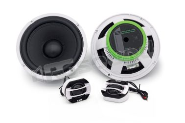 2.6K2 W Kit a 2 vie 16,5 cm ad alta efficienza, finiture bianche ESB car audio