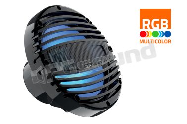 HMX 8-LD-TC Altoparlanti coassiali nautici 200mm con illuminazione LED e griglia nera Hertz