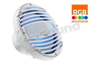 HMX 8-LD-TW Altoparlanti coassiali nautici 200mm con illuminazione LED e griglia bianca Hertz