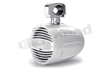 HTX 8 M-CL-TW Coassiale nautico 20cm con fissaggio e illuminazione LED multicolore - Finitura bianca Hertz