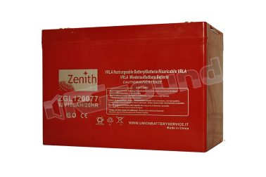 ZGL120077 Batteria al piombo sigillato AGM per servizi 12V 100 Ah Zenith