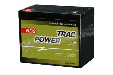 TP12-80S TracPower batteria trazione leggera AGM 12V NDS DOMETIC
