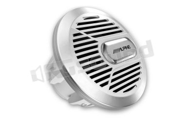 SWR-M100 subwoofer marino 25cm 300W RMS con finitura silver Alpine