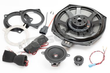 HXFIT BMW UNI EVO 3 sistema audio anteriore parzialmente attivo a 3 vie per BMW Audio System