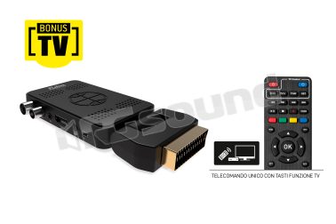 ODE8610 PRO Ricevitore Digitale Terrestre, si collega facilmente alla presa SCART delle TV Fuba