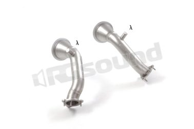 50.0972.80 Tubi sostituzione catalizzatori Gr. N inox Sinistra-Destra per Audi Ragazzon