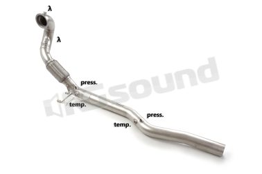 50.0949.80 Tubo sostituzione catalizzatore Gr.N inox per Audi, Cupra e Volkswagen Ragazzon