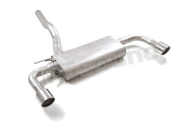 50.1015.61 Posteriore inox sdoppiato con terminali rotondi per BMW Ragazzon
