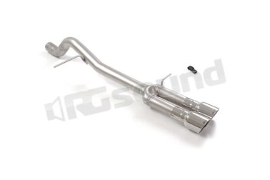 50.1000.58 Tubo posteriore Gr. N inox con terminali rotondi per Ford Ragazzon